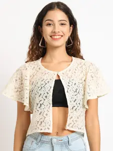 Moonaa Fashion Cotton Open Front Shrug