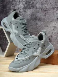 HIDA Men Bounce Non-Marking Lace-Ups Running Shoes