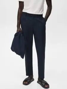 MANGO MAN Tapered Fit Pleated Trousers