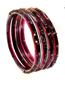 DMJ Maroon Brass  Bangle