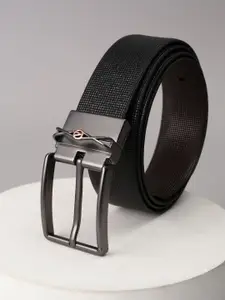 Van Heusen Men Textured Leather Formal Belt