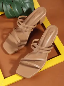 Sole Saga Women Solid Regular Block Heel Peep Toes