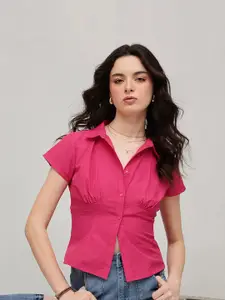 STREET 9 Classic Slim Fit Corset Cotton Casual Shirt