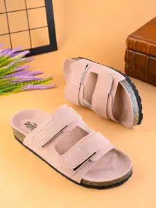 The Roadster Lifestyle Co Women Open Toe Velcro Flats