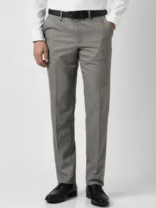 Van Heusen Men Mid Rise Slim Fit Formal Trousers