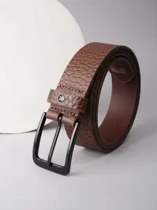 Van Heusen Men Textured Leather Belt
