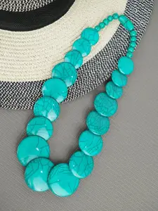 Bamboo Tree Jewels Artificial Beads Statement Necklace