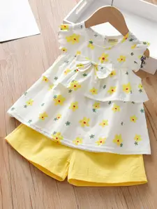 INCLUD Girls Printed Top with Shorts