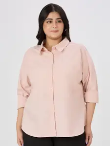 Style Quotient Plus Size Spread Collar Smart Formal Shirt