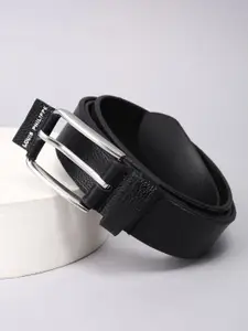 Louis Philippe Men Textured Leather Belt