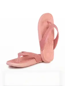 PENNEN Women Peach EVA Thong Flip-Flops
