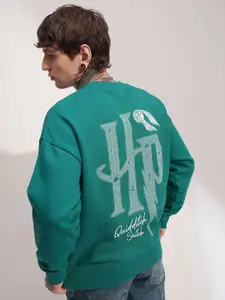 HIGHLANDER Warner Bros Harry Potter Men Printed Oversized Sweatshirt