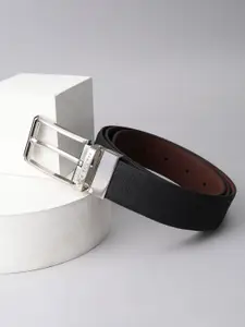 Louis Philippe Men Textured Leather Formal Belt