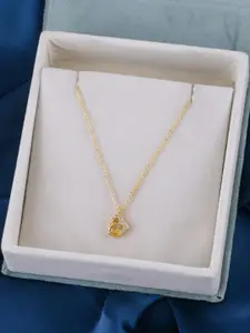 dressberry Women Gold Plated Chain With Pendant