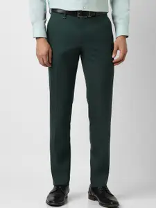 Van Heusen Men Slim Fit Mid-Rise Formal Trousers