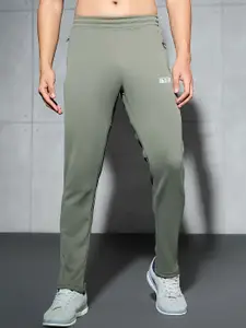 Technosport Men Colour-Blocked Relaxed-Fit Track Pants With Elasto Plus