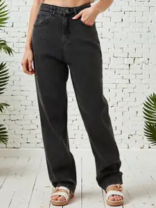 RIVI Women Comfort Boyfriend Fit High-Rise Stretchable Jeans