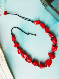 Bamboo Tree Jewels Artificial Beaded Necklace