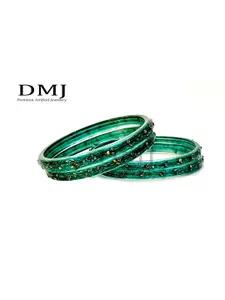 DMJ Green Brass  Bangle