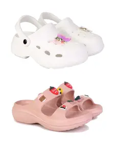 DRACKFOOT Women Pack Of 2 Flip Flops