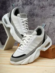 HIDA Men Mesh Lace-Ups Running Non-Marking Shoes