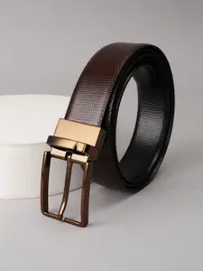 Van Heusen Men Textured Leather Formal Belt
