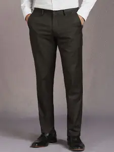 Louis Philippe Men Slim Fit Mid-Rise Formal Trousers