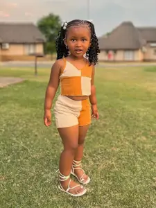 INCLUD Girls Colourblocked Top with Shorts