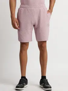 Reebok Men Self Design Mid Rise Knee Length Shorts