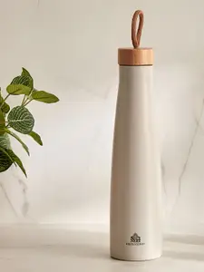 Home Centre Beige & Brown Single Stainless Steel Solid Water Bottle