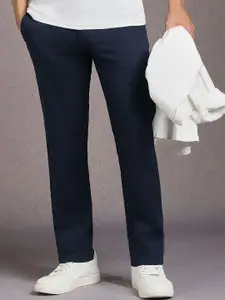 Louis Philippe Sport Men Slim Fit Mid-Rise Trousers