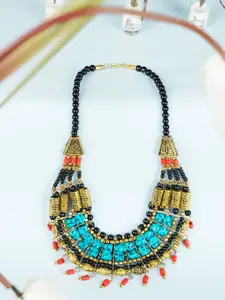 Bamboo Tree Jewels Brass Necklace