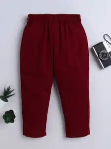 BAATCHEET Boys Relaxed Regular Fit Trousers