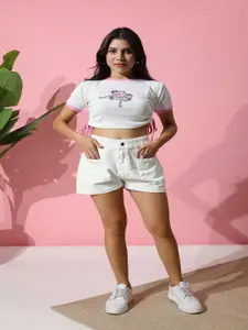 Sonic fashion Printed Regular Crop Top