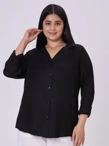 Style Quotient Plus Size Spread Collar Smart Formal Shirt