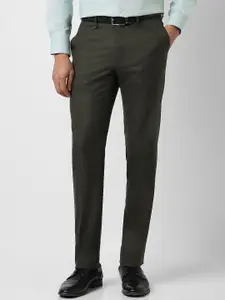 Van Heusen Men Solid Slim Fit Trousers