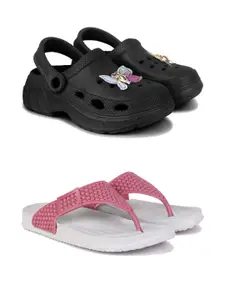 DRACKFOOT Women Pack Of 2 Flip Flops