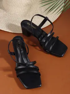 Sole Saga Women Solid Block Peep Toes Heels