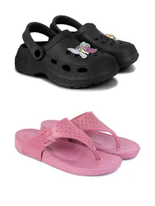 DRACKFOOT Women Pack Of 2 Flip Flops