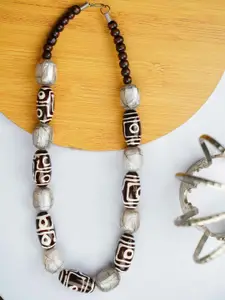 Bamboo Tree Jewels Artificial Beads Statement Necklace