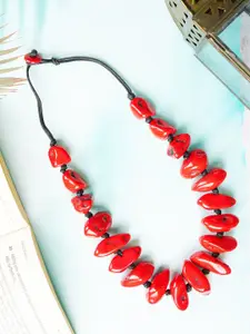 Bamboo Tree Jewels Artificial Beaded Necklace