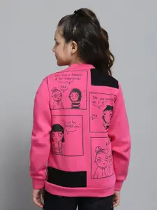 Monte Carlo Girls Graphic Printed Front-Open Sweatshirt