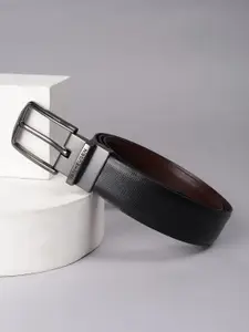 Van Heusen Men Textured Leather Formal Belt
