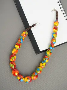 Bamboo Tree Jewels Artificial Beads Statement Necklace