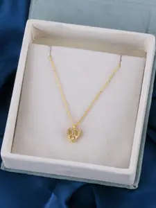 DRESSBERRY Women Gold Plated Chain With Pendant