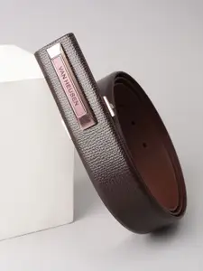 Van Heusen Men Textured Leather Formal Belt