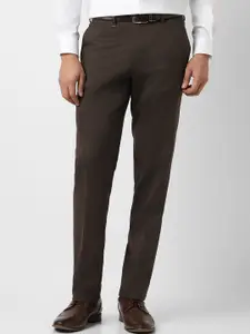 Van Heusen Men Mid Rise Slim Fit Formal Trousers