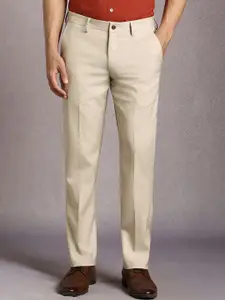 Louis Philippe Men Mid-Rise Slim Fit Trousers