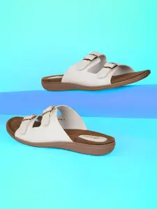 Bata Women Mules with Buckles Flats