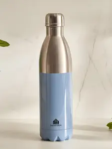 Home Centre Atlantis Breeze Oasis Blue Stainless Steel Colourblocked Water Bottle 700ml